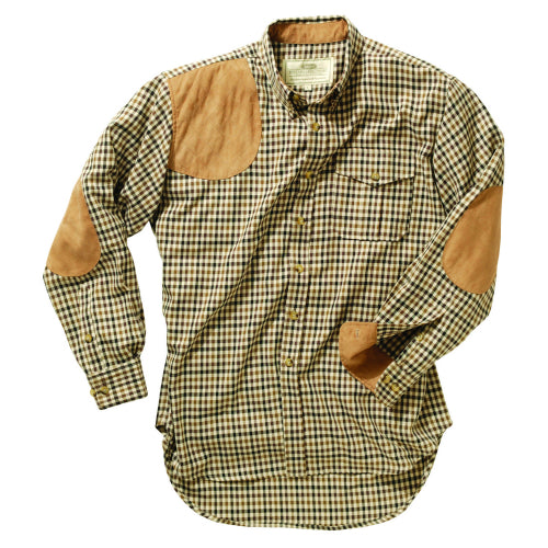 Boyt Long Sleeve Plaid Shirt With Suede Trim