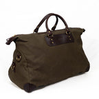 1901 Canvas & Leather Rectangular Travel Duffel