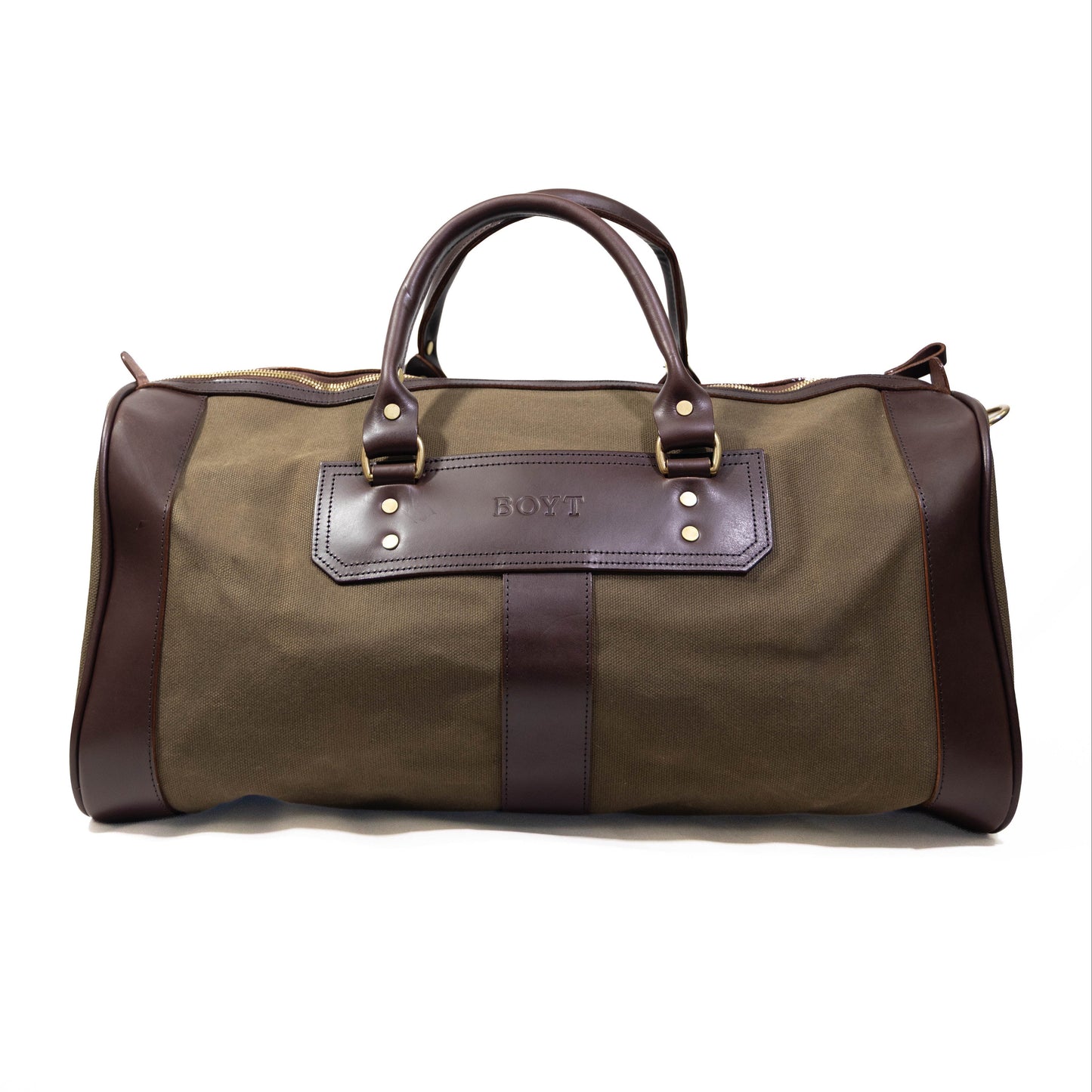 1901 Canvas & Leather Round Duffel
