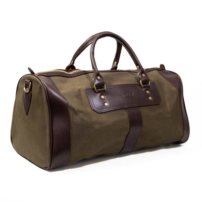 1901 Canvas & Leather Round Duffel