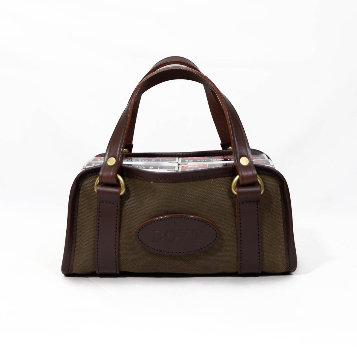 1901 Canvas & Leather Four Box Carrier
