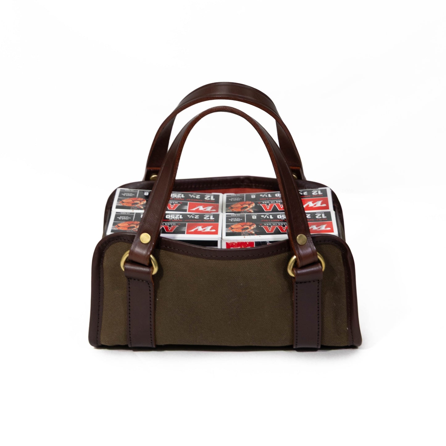 1901 Canvas & Leather Four Box Carrier
