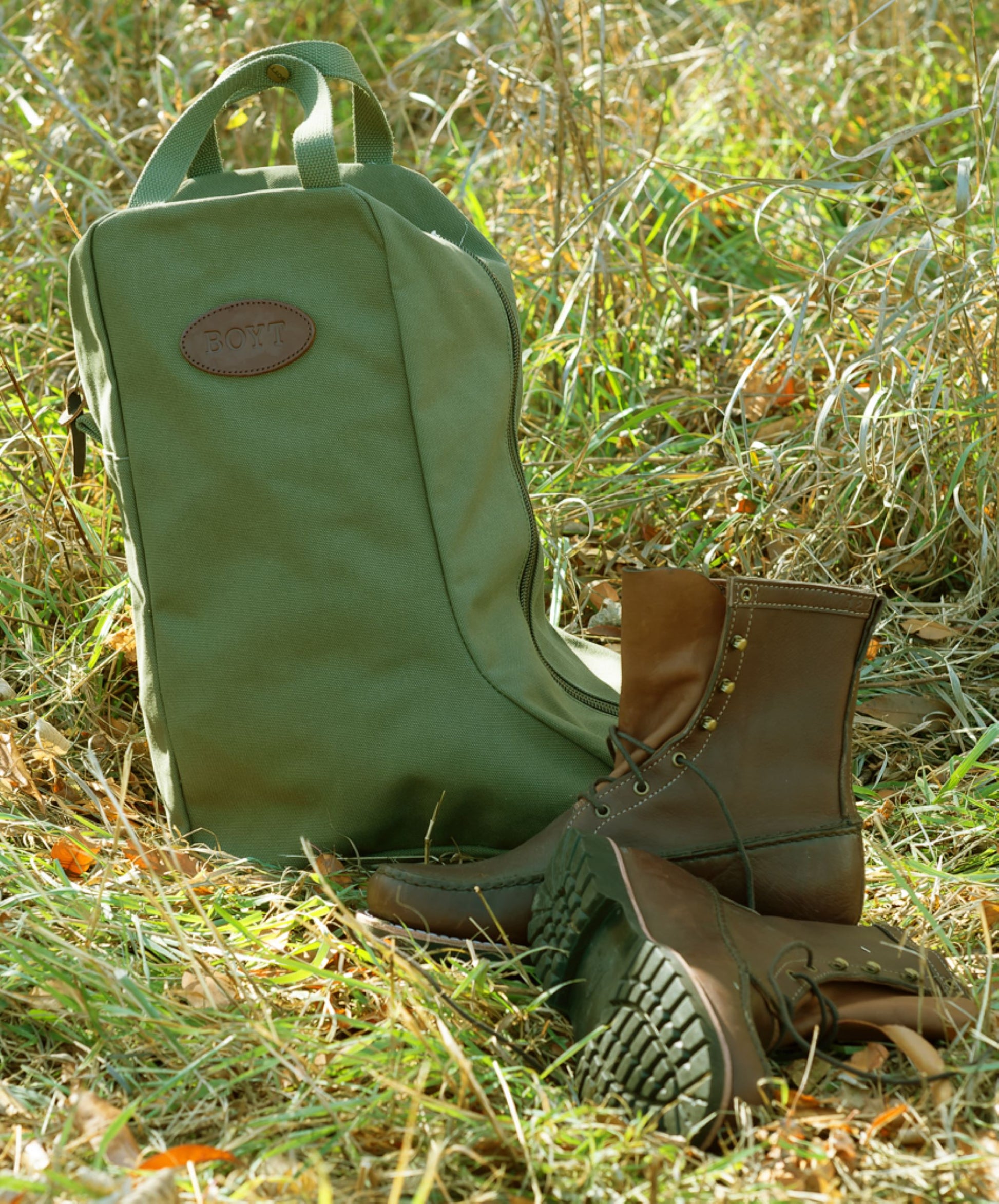 Boyt Waxed Canvas Boot Bag – Boyt Harness - Main Image