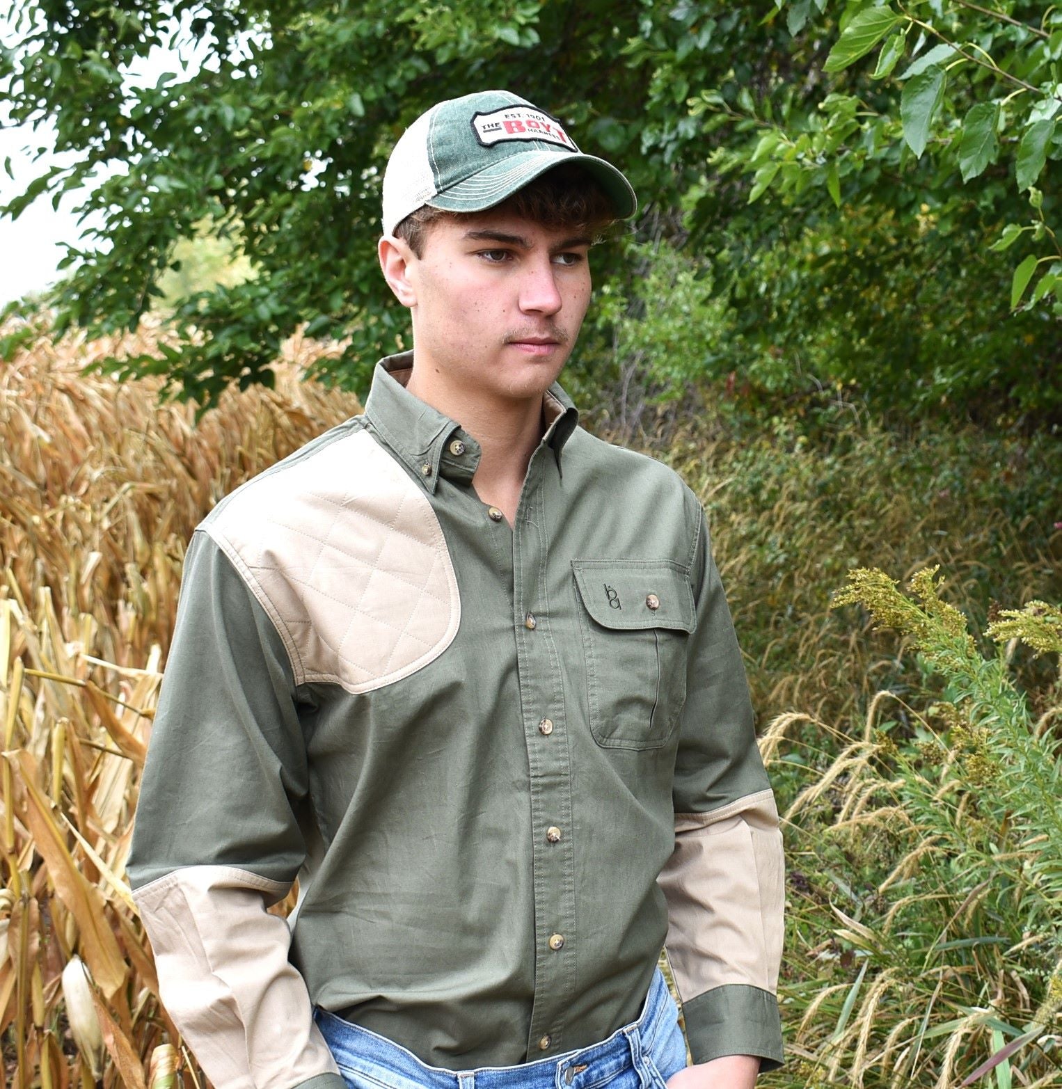 bob allen hunting gear Bob Allen Standard High Prairie Long Sleeve Hunting Shirt Red/Tan 4XL 0HU127RT4
