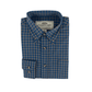 Boyt Dark Blue/Tan Check Twill Shirt