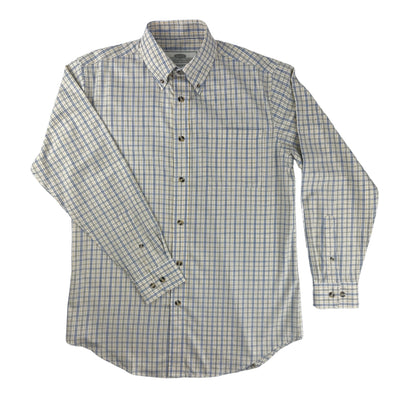 Boyt White-Blue-Yellow Check Twill Shirt