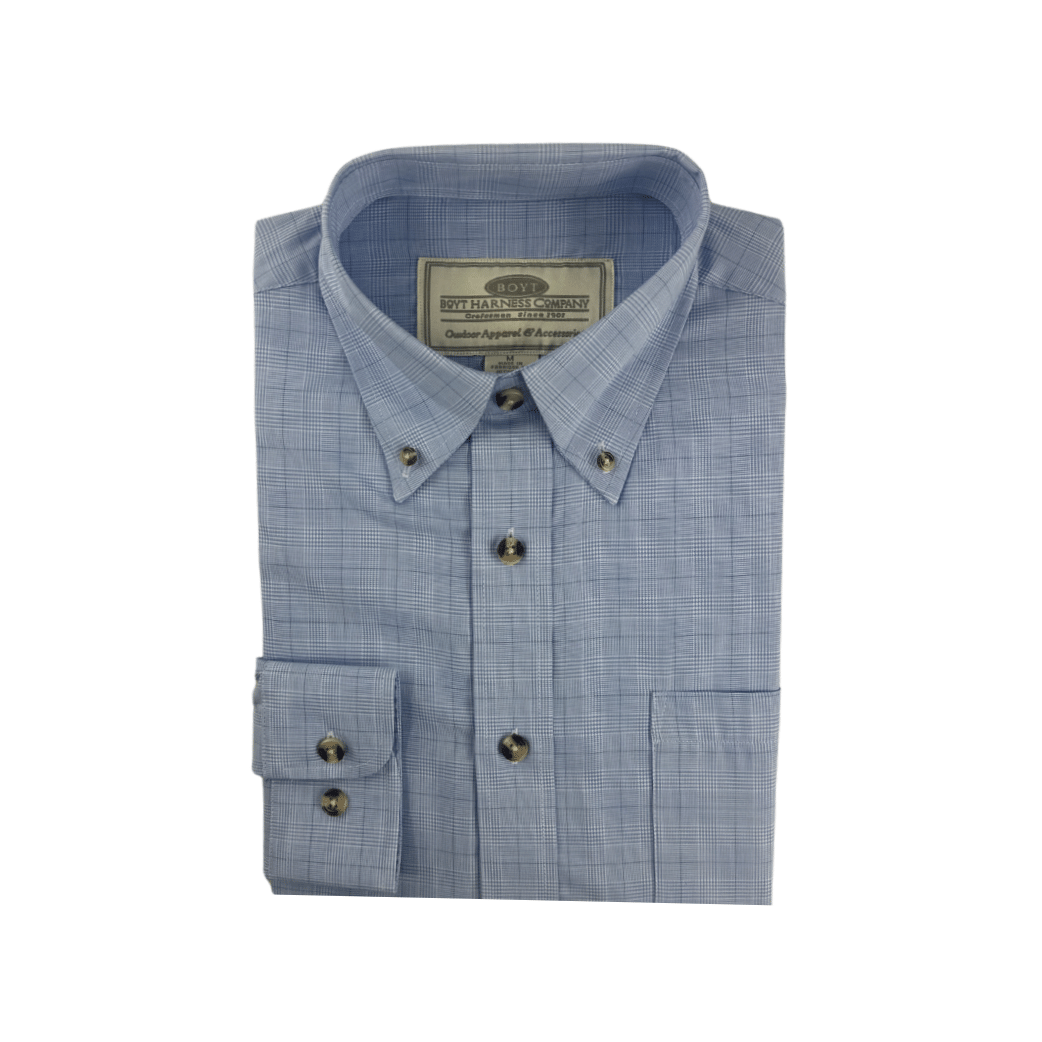 Boyt Dress Blue/Check Twill Shirt