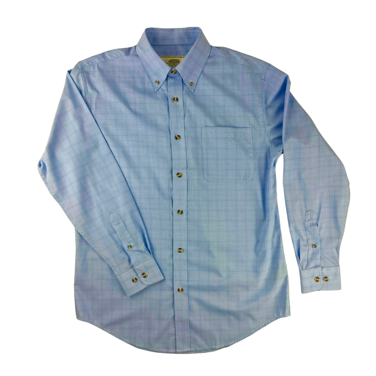 Boyt Dress Blue/Check Twill Shirt