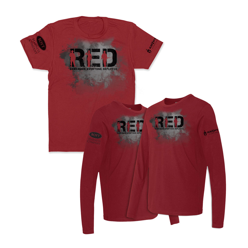 RED Long/Short Sleeve T-Shirt