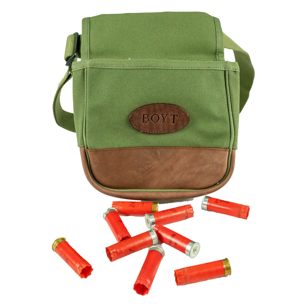 Signature Series Canvas & Leather Shell Pouch